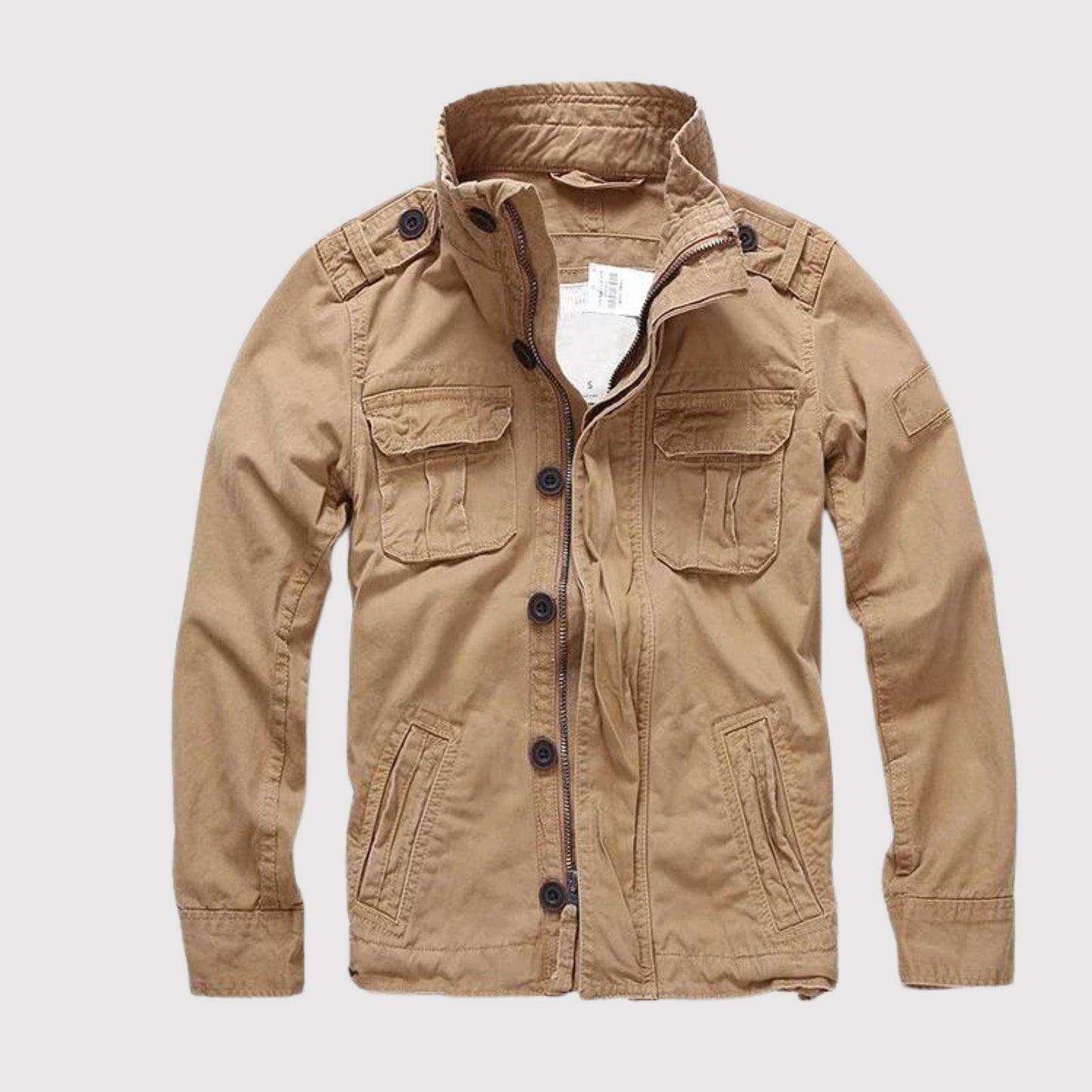 Street-Wave Theodore Regular Fit Denim Jacket For Men With Retro Casual Style And Multiple Pockets