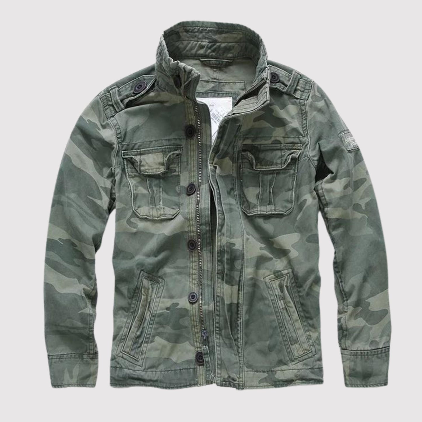 Street-Wave Theodore Regular Fit Denim Jacket For Men With Retro Casual Style And Multiple Pockets