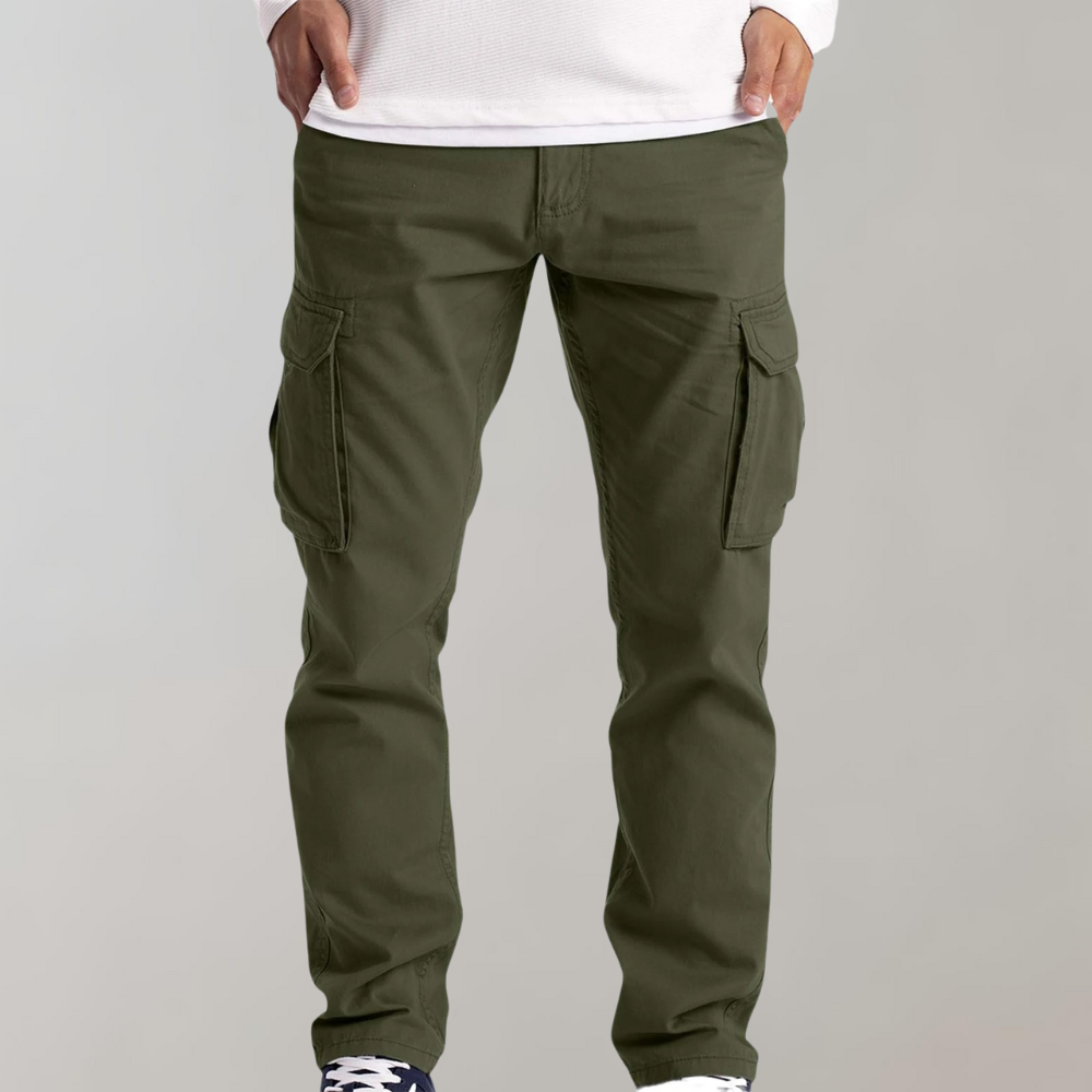 Street-Wave Mens Summer Cargo Pants Lightweight Breathable All Day Comfort For Active Men With Spacious Pockets