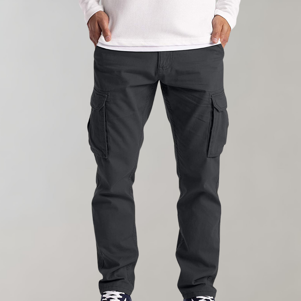 Street-Wave Mens Summer Cargo Pants Lightweight Breathable All Day Comfort For Active Men With Spacious Pockets