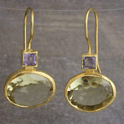 Women's Vintage Crystal Earrings with Gold Accents and Unique Design - Street-Wave