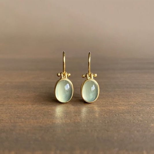Women's Vintage Moonstone Earrings with Unique Design and Elegant Finish - Street-Wave