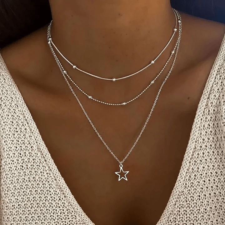 Women's Vintage Star Pendant with Intricate Design and Timeless Appeal - Street-Wave