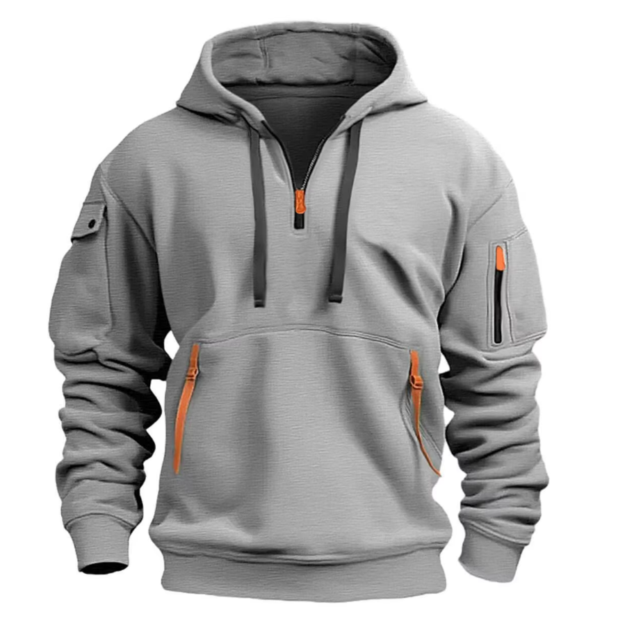 Street Wave Mens Hooded Sweatshirt Noel Cozy Warm Fleece Lined Windproof All Season Hoodie