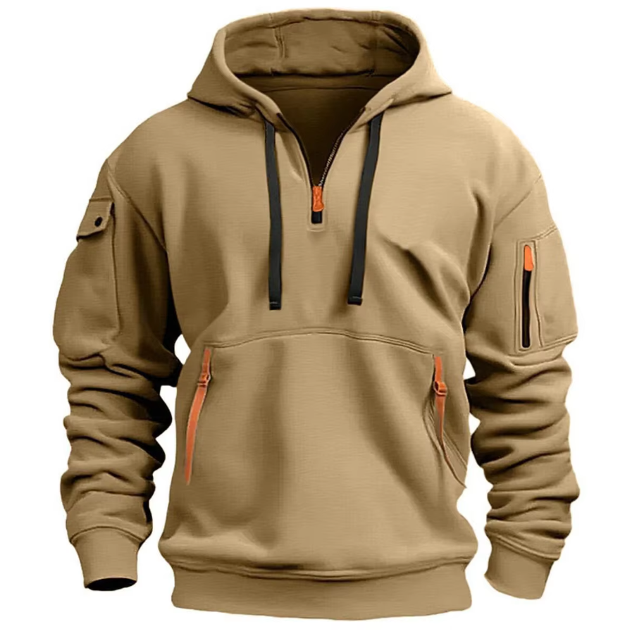 Street Wave Mens Hooded Sweatshirt Noel Cozy Warm Fleece Lined Windproof All Season Hoodie