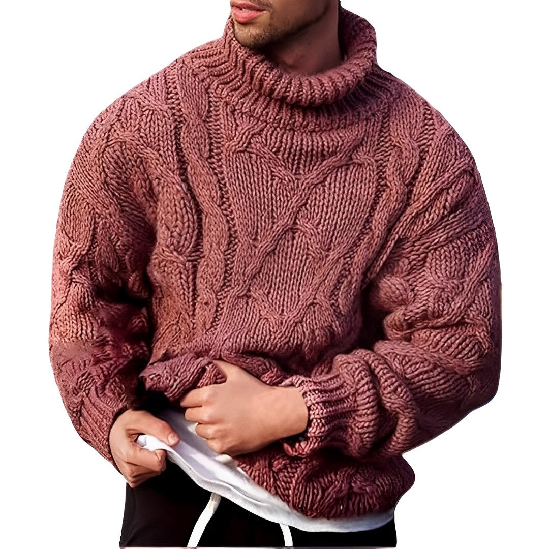 Streetwave Mens Chunky Wool Knit Pullover For Cold Weather And Everyday Comfort For Men