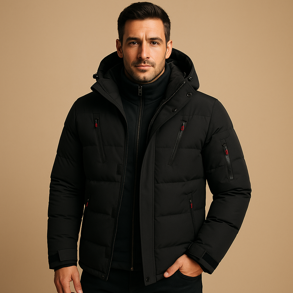 Blake Mens Outdoor Heavy Duty Winter Jacket With Hood Street-Wave