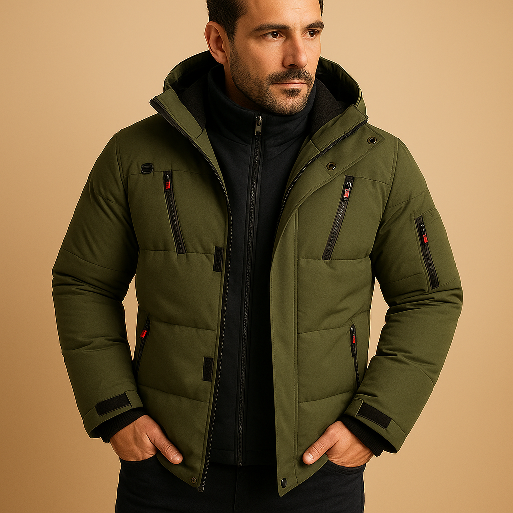 Blake Mens Outdoor Heavy Duty Winter Jacket With Hood Street-Wave