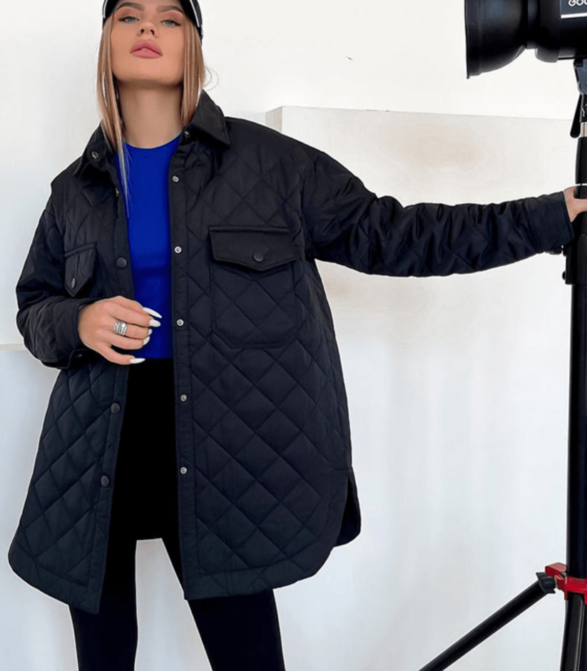 Street-wave Oversized Quilted Puffer Jacket For Women Belted Warm Cozy Easy Care