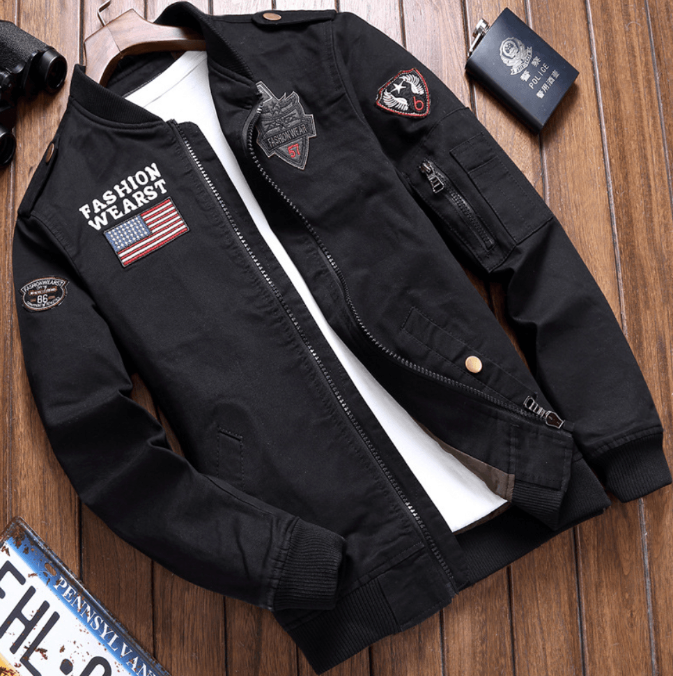 Streetwave Bomber Jacket For Men And Women Stylish Warm Windproof Outerwear With Practical Pockets
