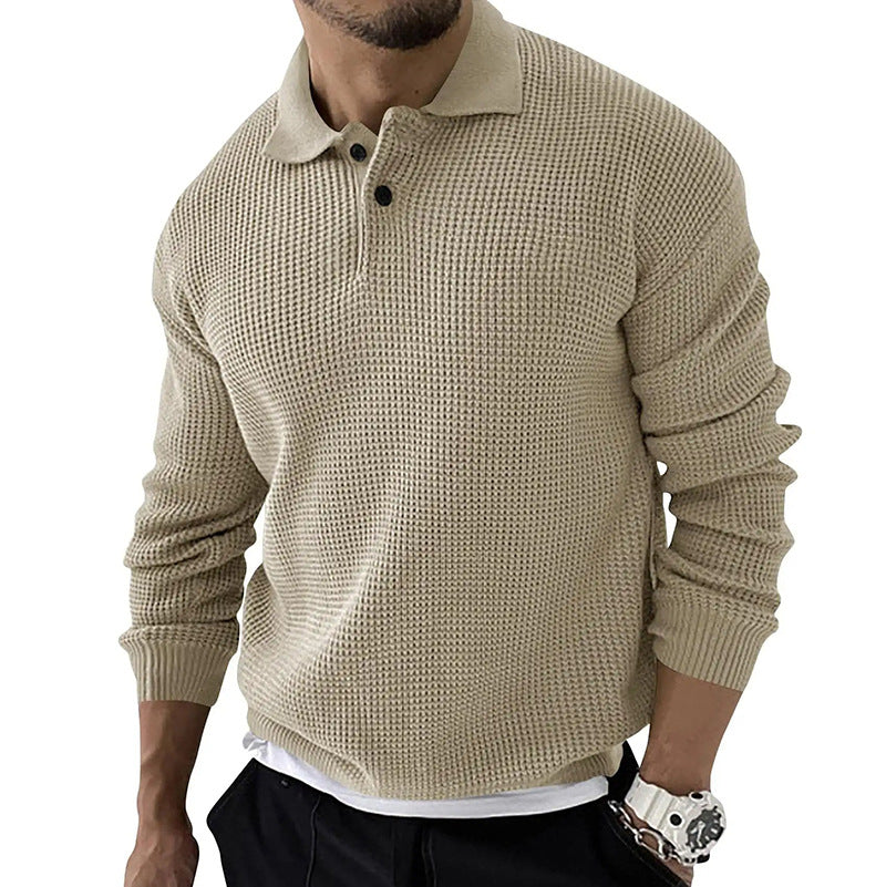 Street-wave Men's Knit Pullover Sweater Soft Warm Knitwear for Cold Fall and Winter Days