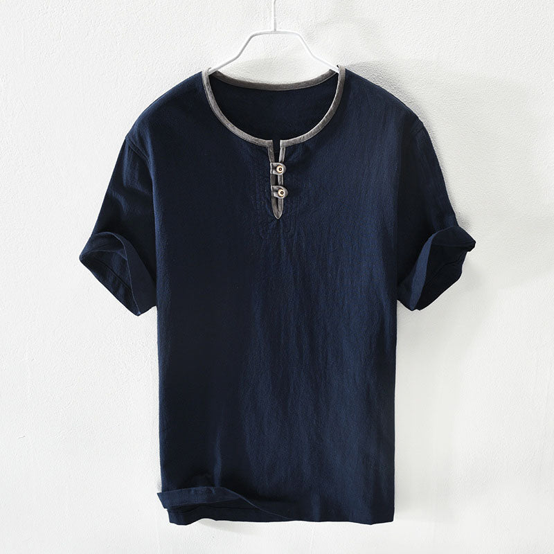 Dietwin Mens Summer Shirt Soft Breathable Cotton Blend For Warm Days Soft Comfort For Casual Everyday Wear And Travel