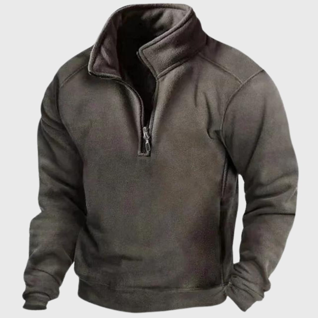Hartfry Windproof Men's Knit Sweater With Soft Warm Knit Classic Fit All Weather Comfort