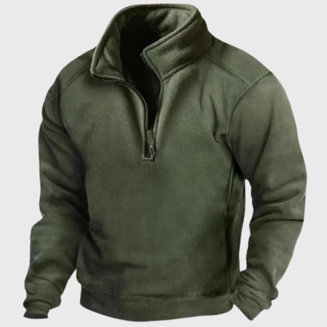Hartfry Windproof Men's Knit Sweater With Soft Warm Knit Classic Fit All Weather Comfort