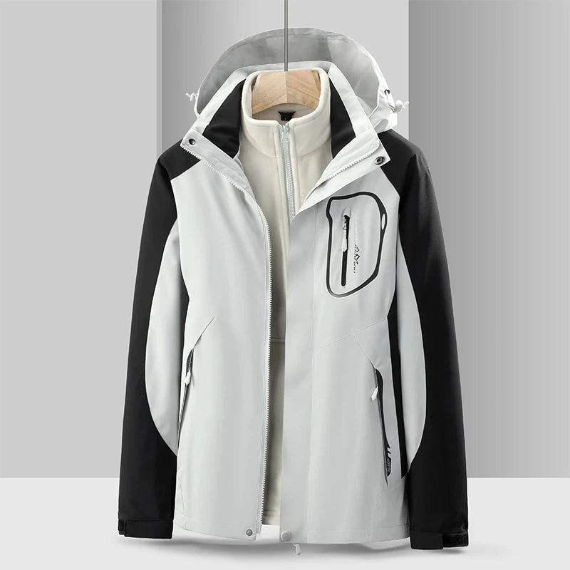 Street Wave Women's Hooded Winter Jacket Long Warm Coat with Front Zip and Pockets