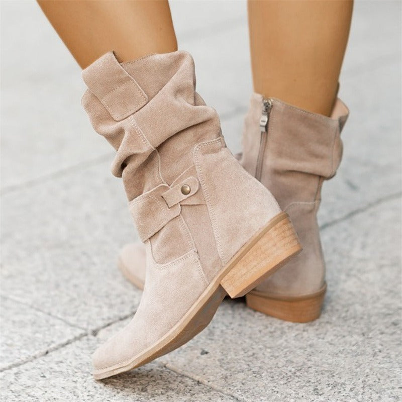 Orthopedic Women's Suede Ankle Boots By Streetwave For All Day Comfort And Stylish Support