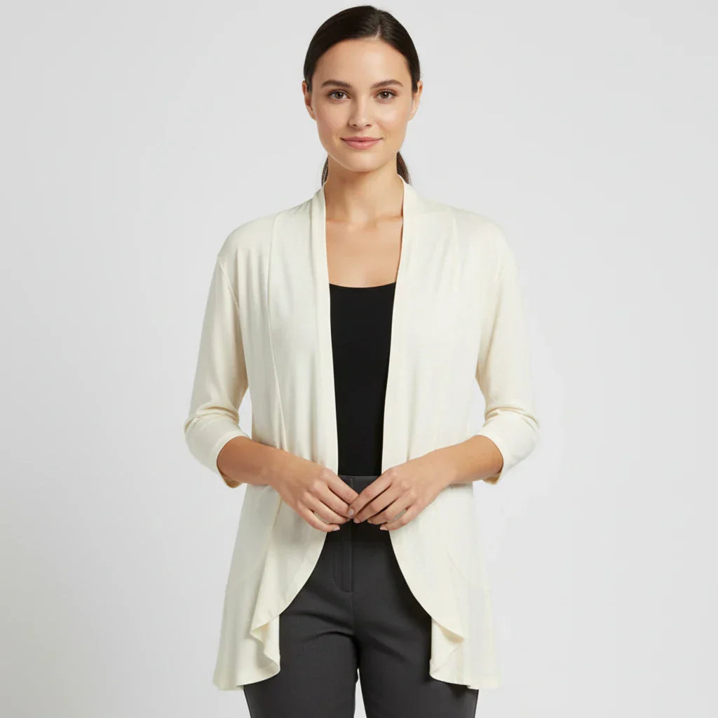 Street Wave Open Front Cardigan For Women Lightweight Chic Draped Layering
