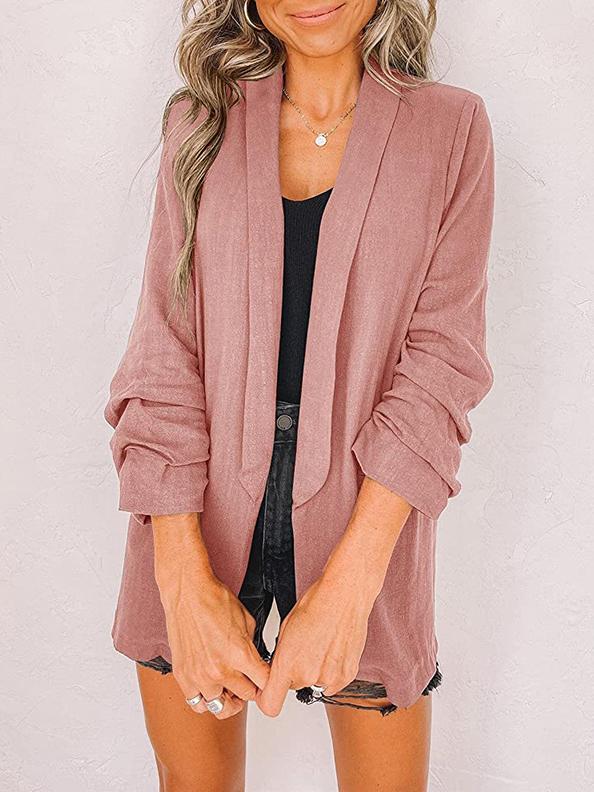 Street-wave Women Luxe Cozy Blazer Cardigan For Winter, Effortless Chic And Warmth