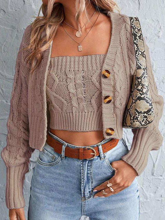 Street-Wave Cable Knit Cardigan For Women - Chic And Relaxed Comfort, High Quality Materials