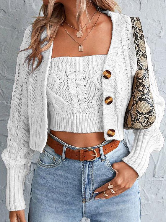 Street-Wave Cable Knit Cardigan For Women - Chic And Relaxed Comfort, High Quality Materials