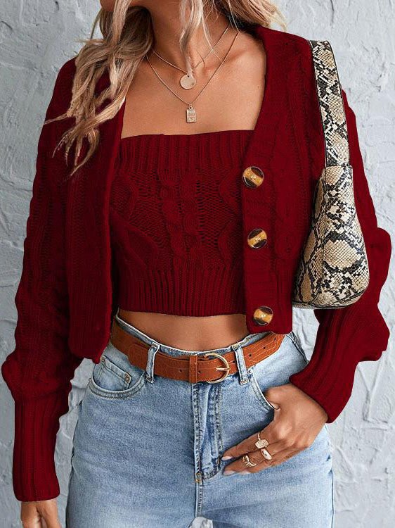 Street-Wave Cable Knit Cardigan For Women - Chic And Relaxed Comfort, High Quality Materials