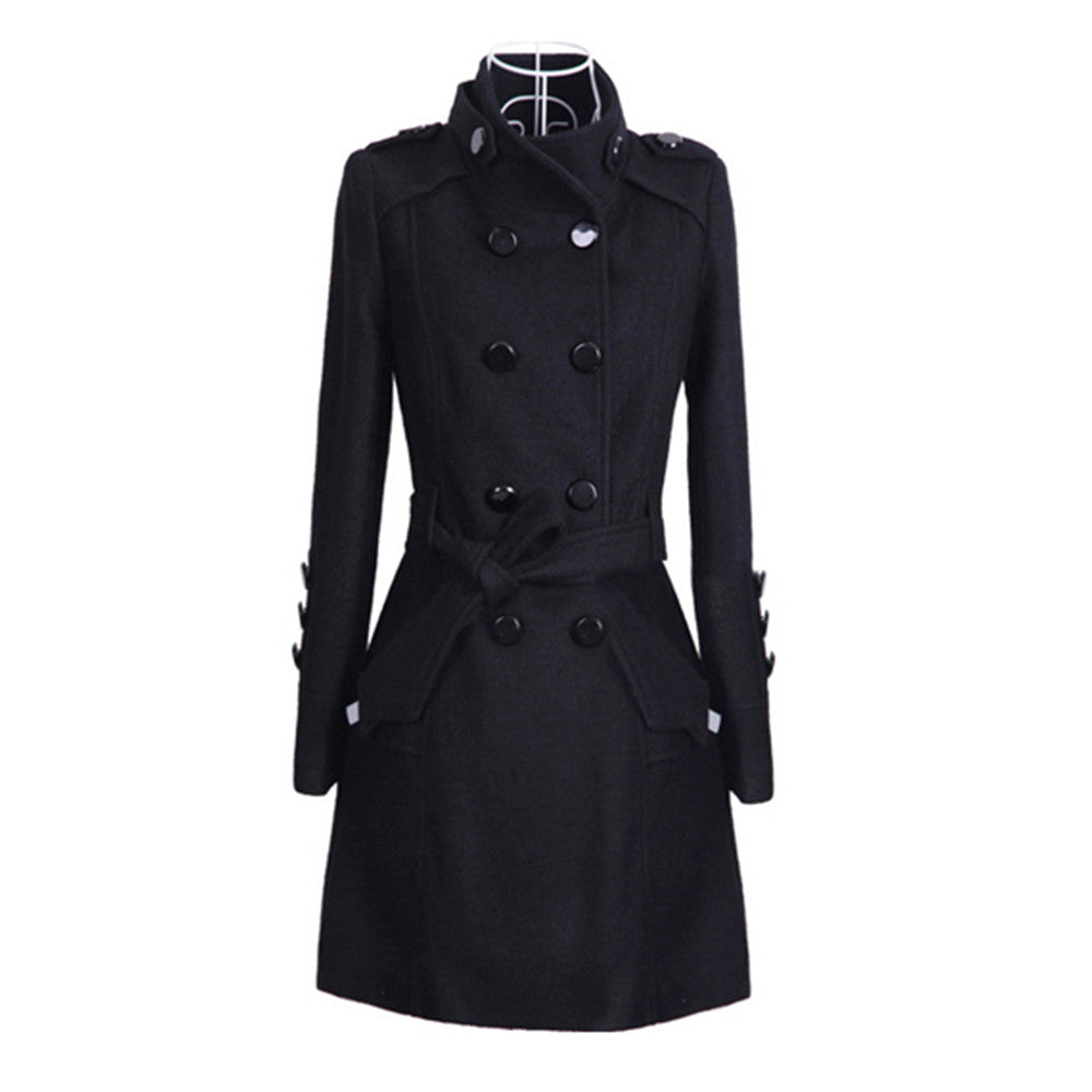 Street Wave Long Belted Coat For Women Autumn Elegance Cozy Yet Chic Outerwear Everyday Wear