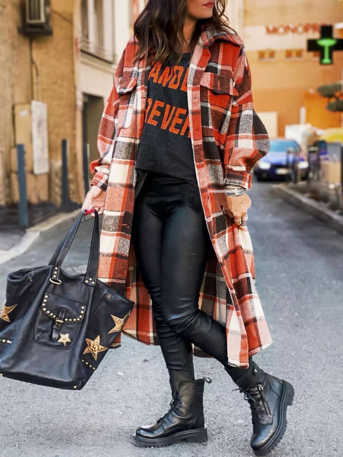 Street-wave Women's Plaid Winter Coat With Warmth And Durable Comfort Trendy Look