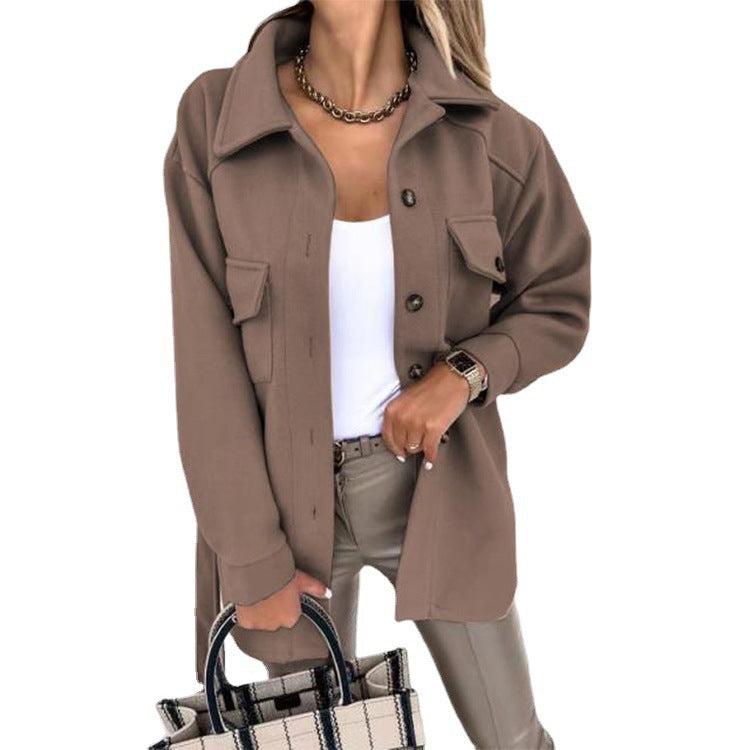 Street-wave Women's Cotton Casual Jacket With Elegant, Versatile Fit For Everyday Style