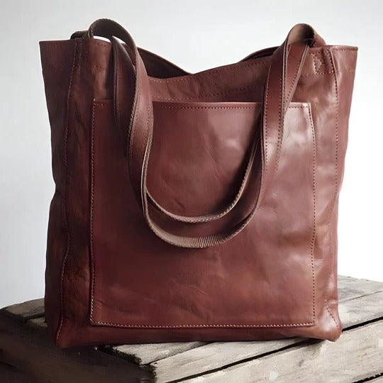 Street-Wave Women's Satchel Bag - Elegant Leather Tote With Roomy Interior For Everyday Use