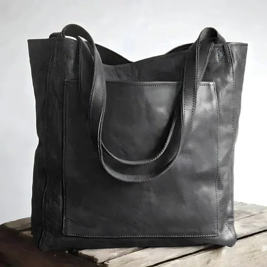Street-Wave Women's Satchel Bag - Elegant Leather Tote With Roomy Interior For Everyday Use
