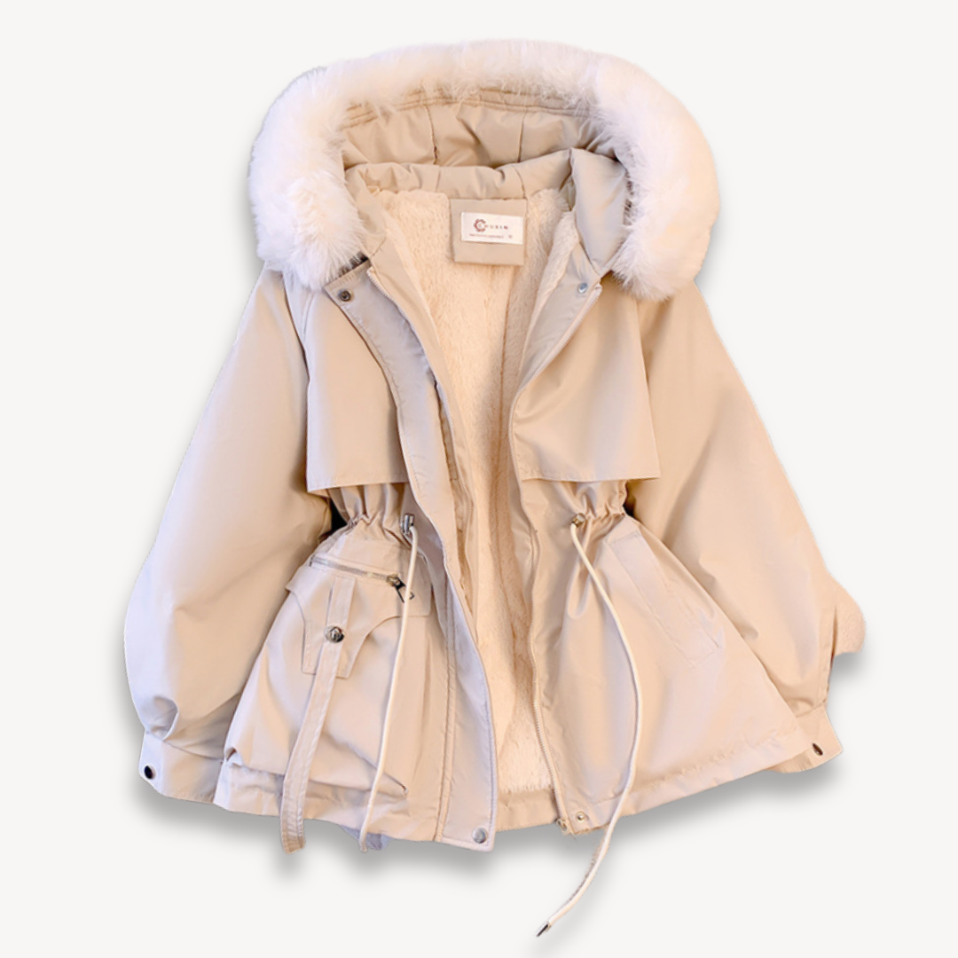 Streetwave Womens Winter Parka With Detachable Hood And Cozy Thermal Insulation For Cold Weather