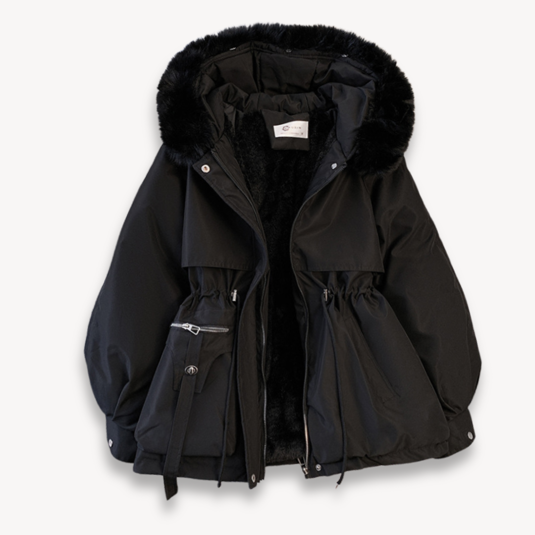 Streetwave Womens Winter Parka With Detachable Hood And Cozy Thermal Insulation For Cold Weather