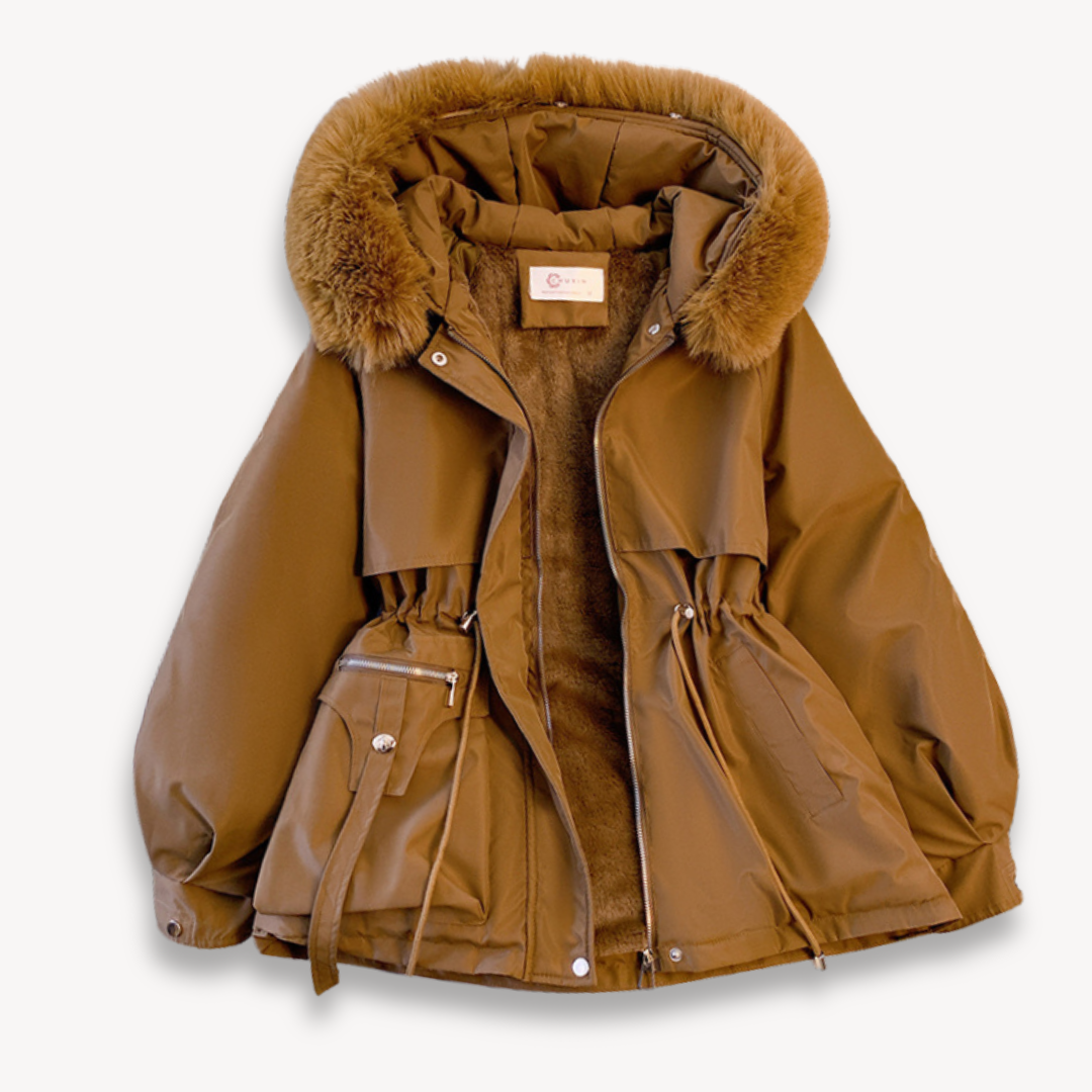 Streetwave Womens Winter Parka With Detachable Hood And Cozy Thermal Insulation For Cold Weather