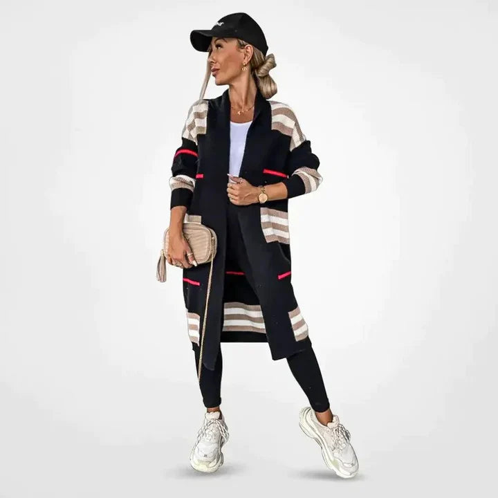 Streetwave Womens Cardigan Long Cozy Knit Warm Allseason Comfort For Casual Stylish Look Everyday Wear