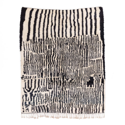 Woven Labyrinth - Luxury Shag Moroccan Rug - Street-Wave