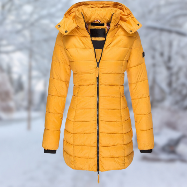 Street-Wave Mid Length Puffer Winter Coat For Women Warmth And Durability Easy Care Stylish