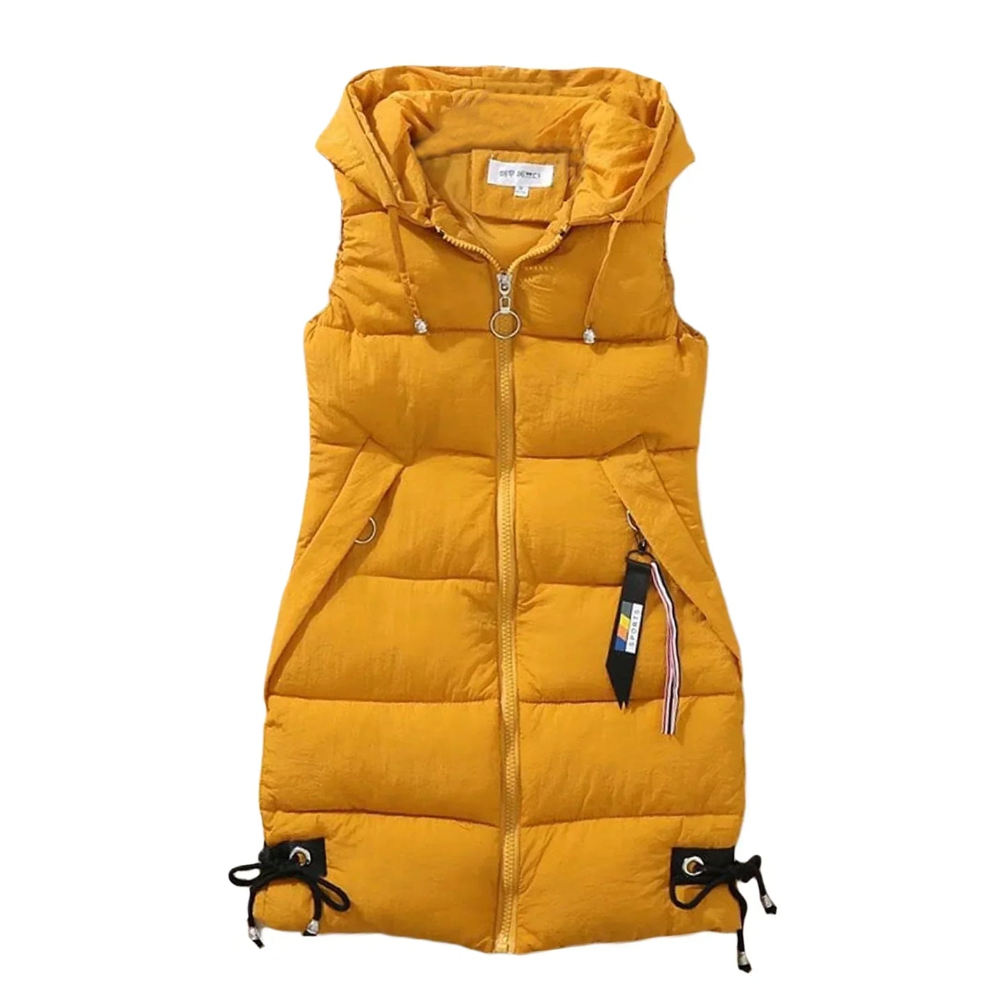 Street-wave Puffer Bodywarmer With Removable Hood For Women Lightweight Warmth Versatile Layering