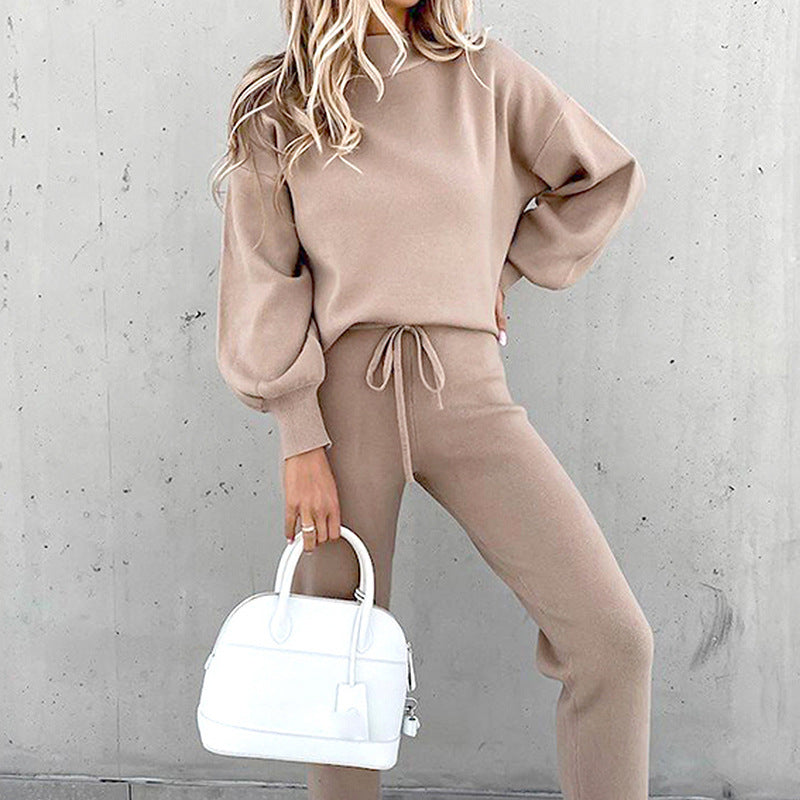 Street-wave Plush Cozy Lounge Set For Women Soft Oversized Tracksuit With High Waist