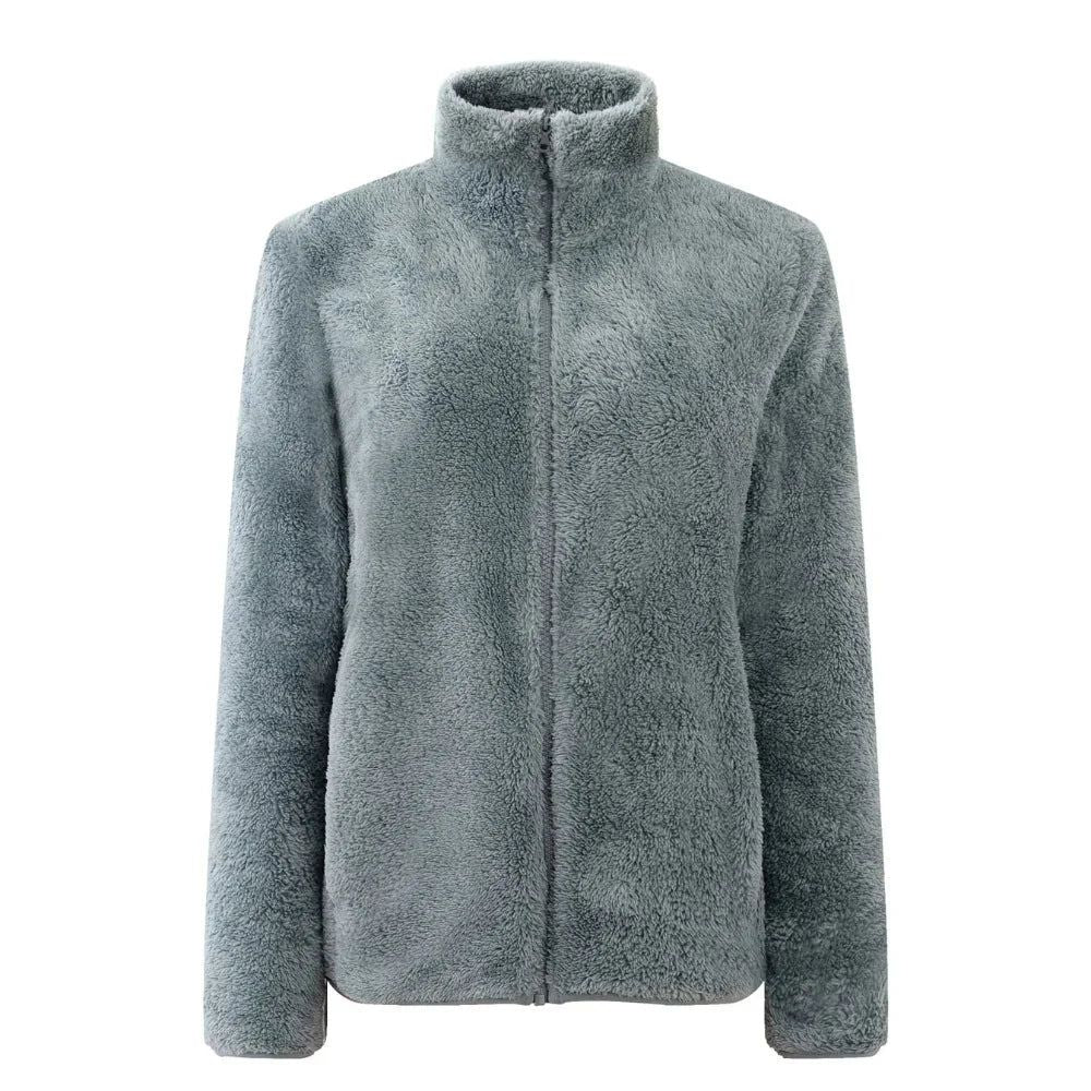 Street-Wave Livia Cozy Sherpa Jacket For Women Warm Plush Comfort All Day Style Essentials