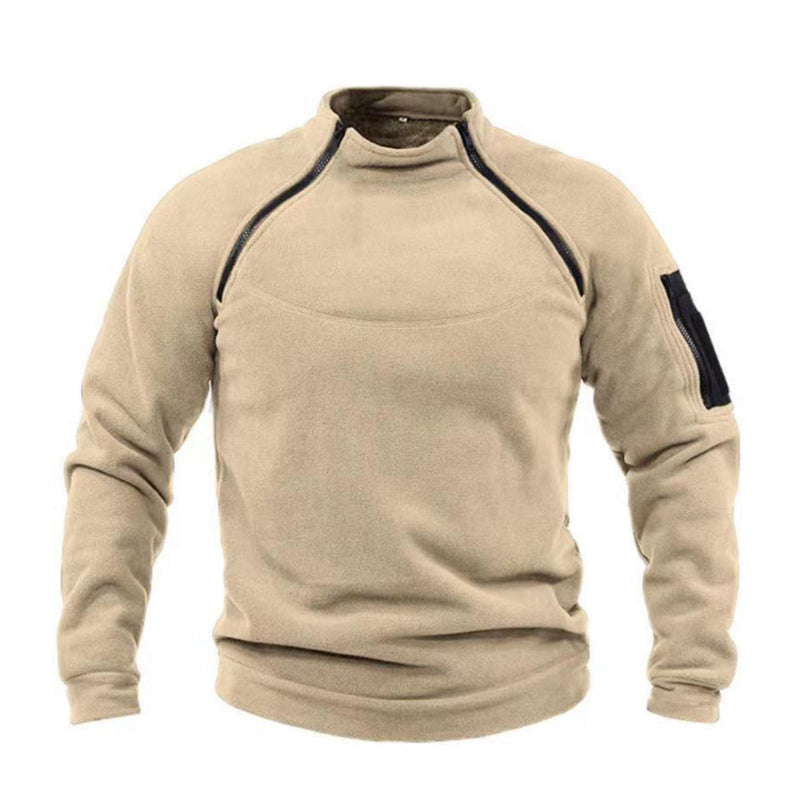 Street Wave Classic Military Fleece Pullover Clement For Men Warm Durable Comfort