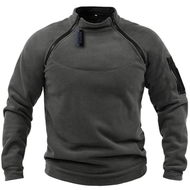 Street Wave Classic Military Fleece Pullover Clement For Men Warm Durable Comfort
