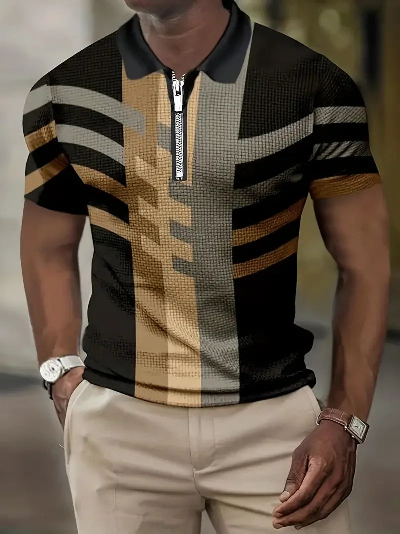 Lucio Classic Men's Summer Polo Shirt By Street-Wave Lightweight Breathable Comfort For Modern Gents