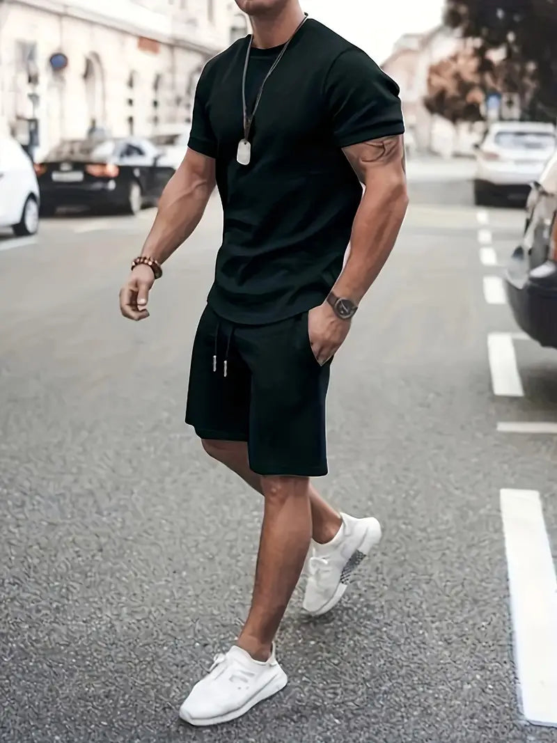 Street Wave Mens Two Piece Suit Set Elegant All Day Comfort For Style Conscious Men