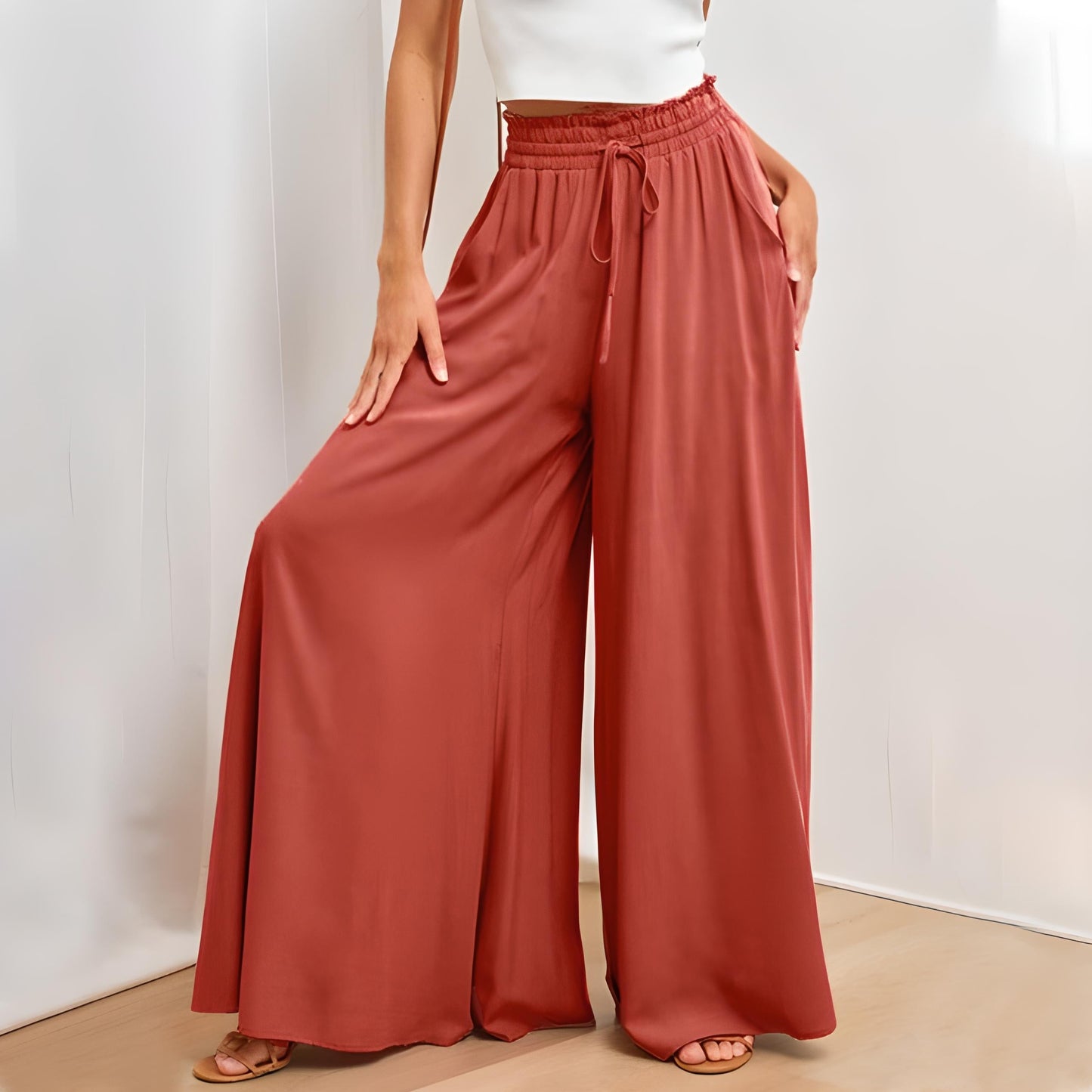 Street-Wave Adeline Wide-Leg Pants For Women Spring Travel Comfort