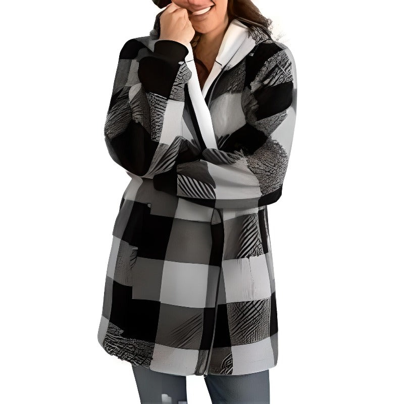 Street-wave Eléonore Cardigan For Women Patchwork Knit With Orthopedic Comfort And Style